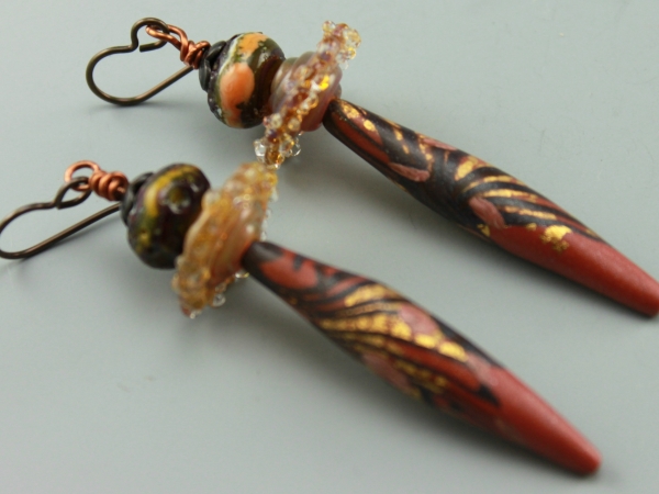 Copper Polymer Clay Drops