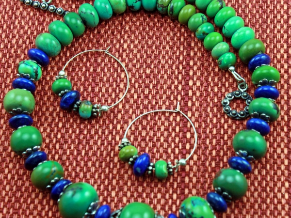 Rusic Boho Lapis Lazuli Meets Green Turquoise