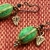 Rustic Bohemian Green Ceramic Necklace & Earrings