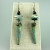 Boho Pale Aqua Raku Ceramic Drop Earrings