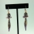 Purple Polymer Clay & Glass Earrings
