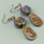 Purple & Gold Earrings