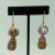 Purple & Gold Earrings