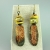 Rustic Yellow Paleolithic Ceramic Earrings