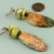 Rustic Yellow Paleolithic Ceramic Earrings