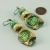 Polymer Clay Pod Earrings in Green & Gold
