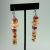 Strawberry Pink Quartz Stone Earrings