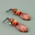 Hot Pink Orange Earrings