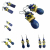 Examples of Lapis Lazuli Blue Gemstones, Ukraine Fundraising Earrings