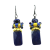 Blue Lapis Lazuli Gemstone Earrings, Ukraine Fundraiser