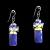 Blue Lapis Lazuli Gemstone Earrings, Ukraine Fundraiser