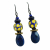 Lapis Lazuli Blue Gemstones, Ukraine Fundraising Earrings