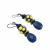 Lapis Lazuli Blue Gemstones, Ukraine Fundraising Earrings