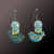 Ukraine Fund Raising Blue Yellow Sunflower Birdie Earrings
