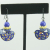 Blue Bire Yellow Dot Enameled Earrings for Ukraine Fundraiser