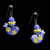 Ukraine Fund Raising Blue Yellow Sunflower Birdie Earrings