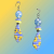 Ukraine Fund Raising Blue Yellow Sunflower Earrings