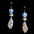 Ukraine Fund Raising Blue Yellow Sunflower Earrings