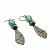 Ukraine Fund Raising Blue Yellow Sunflower Earrings