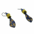 Ukraine Fund Raising Blue Yellow Sunflower Earrings