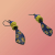 Ukraine Fund Raising Blue Yellow Sunflower Earrings
