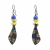 Ukraine Fund Raising Blue Yellow Sunflower Earrings