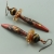 Copper Polymer Clay Drop Earrings