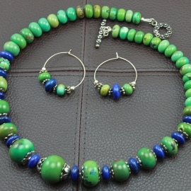 Rusic Boho Lapis Lazuli Meets Green Turquoise